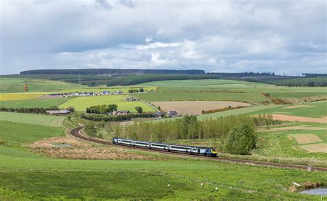 Class 43 Hst Of Scot Between Stonehaven And Laurencekirk