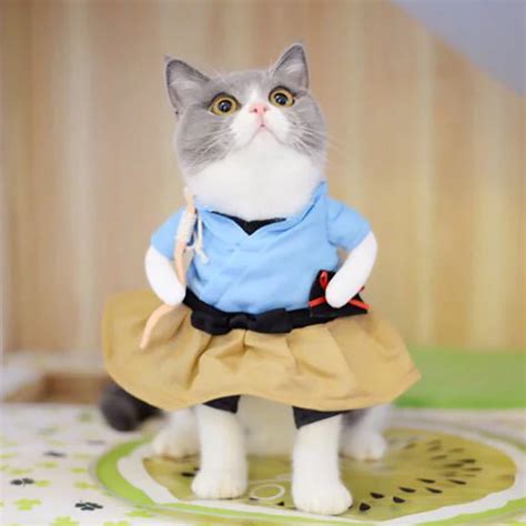 Funny Dog Cat Costumes Urashima Taro Cosplay Suit Pet Apparel Halloween ...