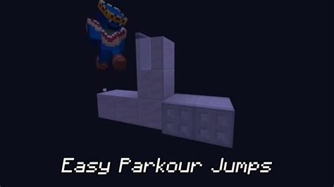 Easy Parkour Jumps Minecraft Bedrock Parkour Youtube