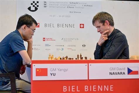 Gm Yaghy Yu Vs Gm David Navara Biel International Chess Festival Flickr