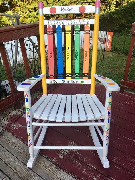 Pre K Teacher Chair Teacher Rocking Chairs Teacher Chairs Painted