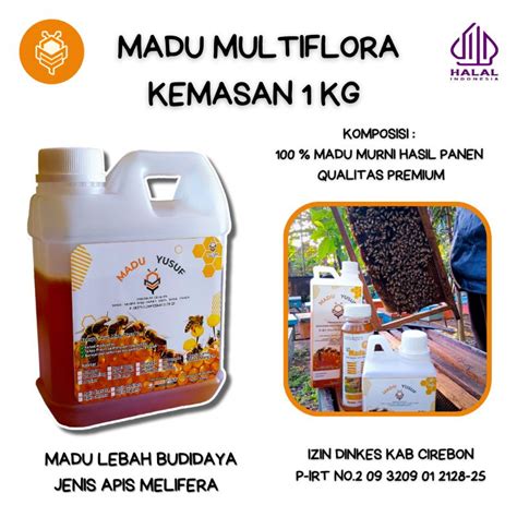 Jual Madu Yusuf Murni Nektar Multiflora Rawhoney 100 Asli Hasil Panen