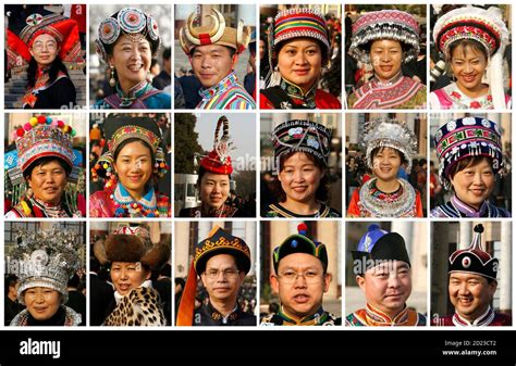 Chinese ethnic groups Cut Out Stock Images & Pictures - Alamy