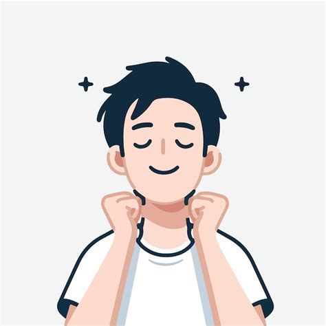 vector  teenagers  cheerful  happy   simple flat design