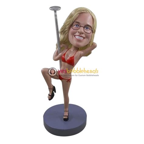 Custom Bobblehead Doll Sexy Pole Dancing Girl Custom Bobbleheads Personalized Bobbleheads