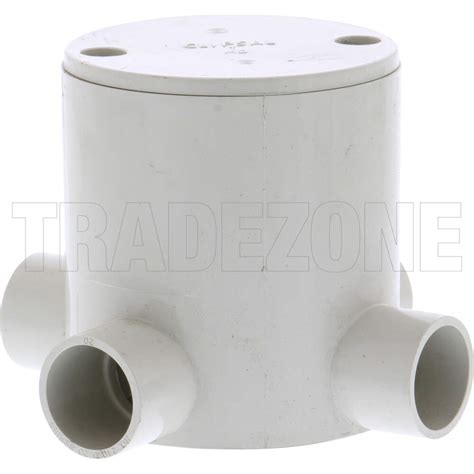 Clipsal 20mm 4 Way Deep Round Junction Box 240204d Gy Conduit