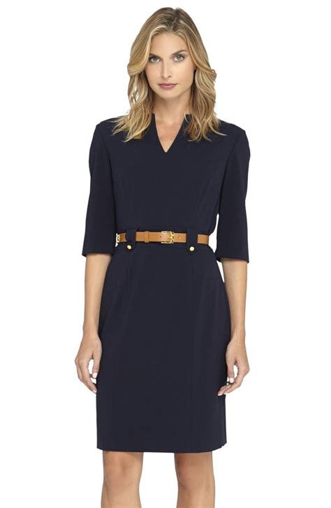 Tahari Belted Stretch Sheath Dress Nordstrom