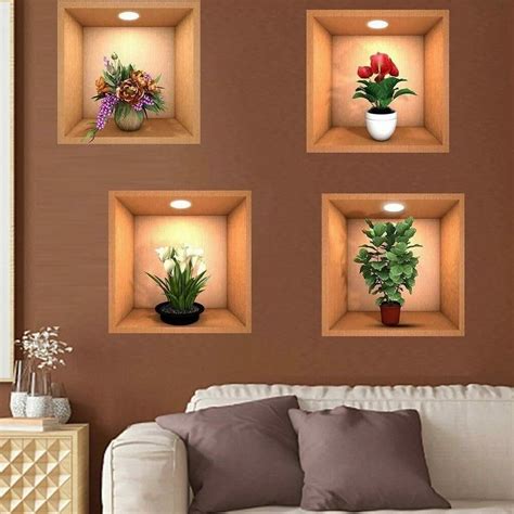 Pvc Vinyl 3d Self Adhesive Wall Flower Sticker For Ideal To Decorate Bedrooms At Rs 67piece In