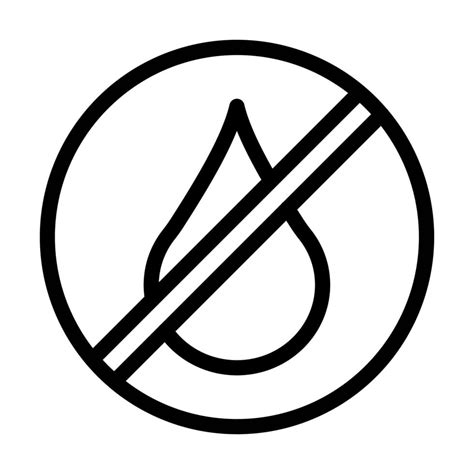 No Water Icon Design 11480751 Vector Art At Vecteezy