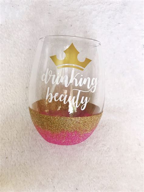 How To Make Disney Princess Glitter Wine Glasses Kelly Does Life