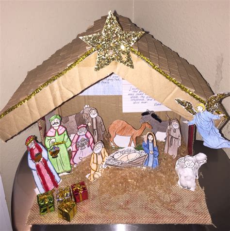 Paper Craft Nativity Diorama Cenas Natalinas Aldeias Natalinas