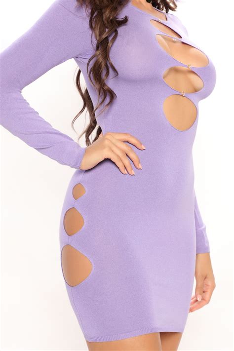 Tall Adella Sweater Mini Dress Purple Fashion Nova Dresses Fashion Nova