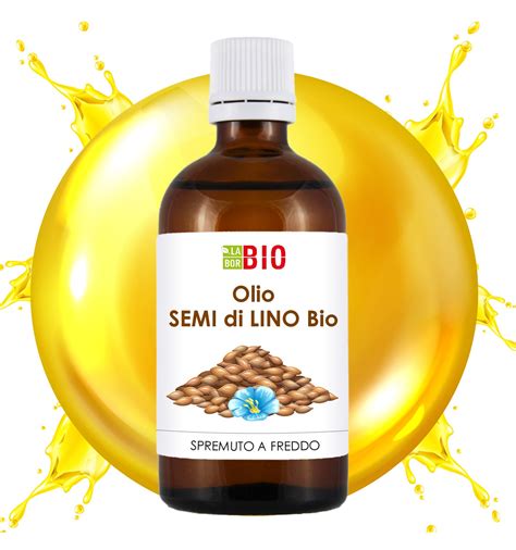 Olio Semi Di Lino Bio 100 Puro 100 Ml Laborbio