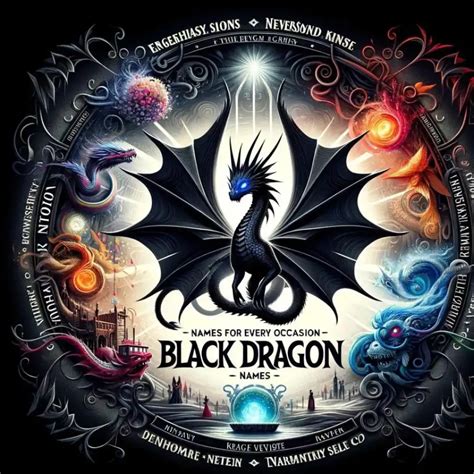 457 Dark Mystiques Fantasy Black Dragon Names Good Name