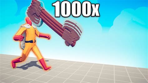 1000x OVERPOWERED AXE THROWER Vs UNITS TABS Totally Accurate Battle