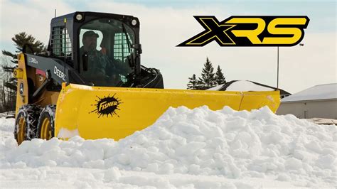 Fisher® Xrs™ Winged Snow Plow For Skid Steers Youtube