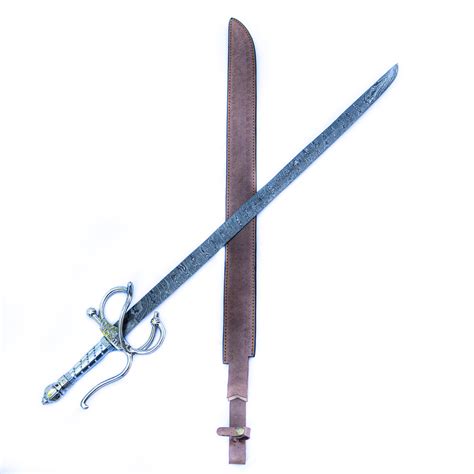 backsword cavalry sword high carbon damascus steel sword