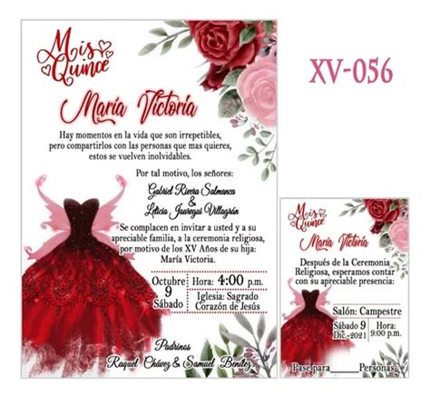 Invitaciones Para A Os Econ Micas Quince Tam X Pulg En