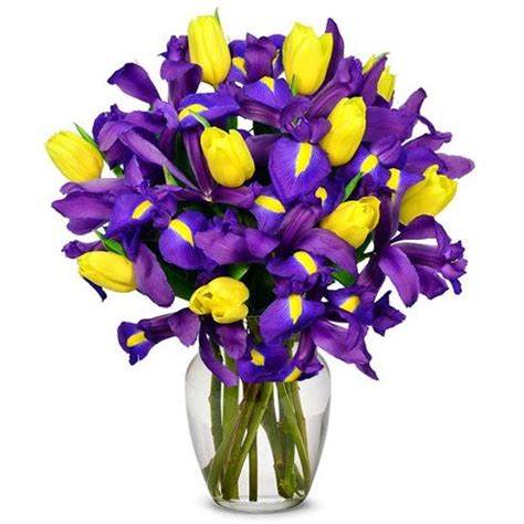 Iris And Tulip Bouquet at Send Flowers