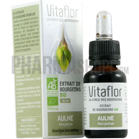 Extrait De Bourgeons BIO Aulne Vitaflor Flacon De 15 Ml