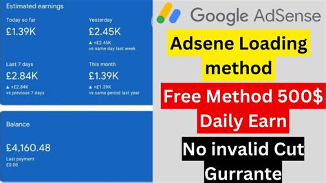 Google Adsense Loading Try This Method To Earn 5000 Daily Adsense