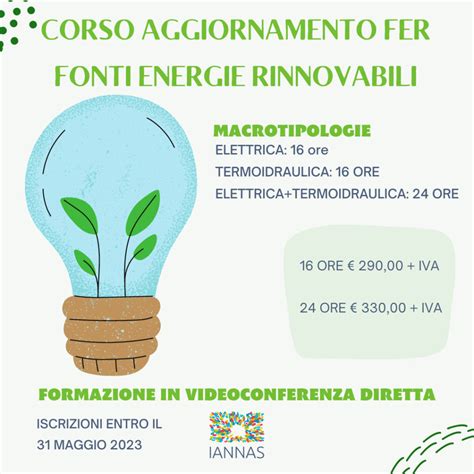 Corso Di Aggiornamento Fer Fonti Energie Rinnovabili