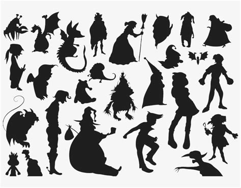 Cartoon Characters Silhouette Classic Disney Character Silhouettes ...