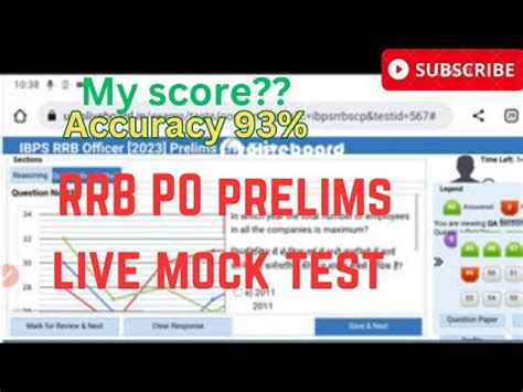 Rrb Po Prelims Live Mock Test Score In Oliveboard Accuracy