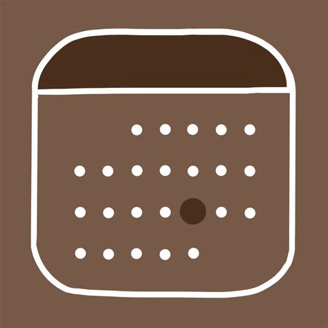 Cute Brown Neutral Dark Academia App Icon For Calendar Tracker Planner