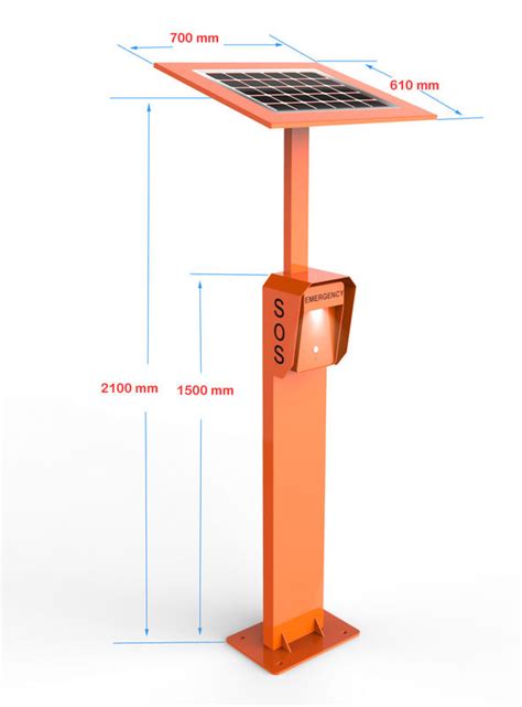 Gsm G Solar Powered Speed Dial Emergency Phone For Expressway Highway