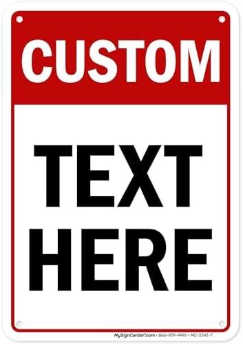 Amazon Custom Sign Custom Sign For Business Indoor Outdoor Use