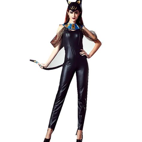 M And Xl Woman Patent Leather Halloween Catwoman Cosplay Costume Occident Style Black Sexy