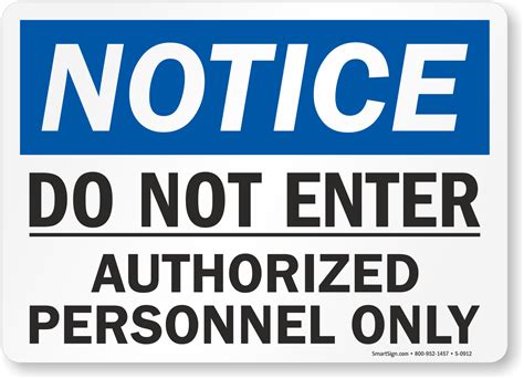 Do Not Enter Printable Signs