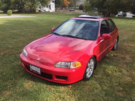 1994 Honda Civic Hatchback Red FWD Manual SI for sale - Honda Civic ...