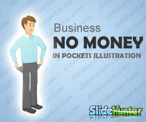 No Money Cartoon for Business