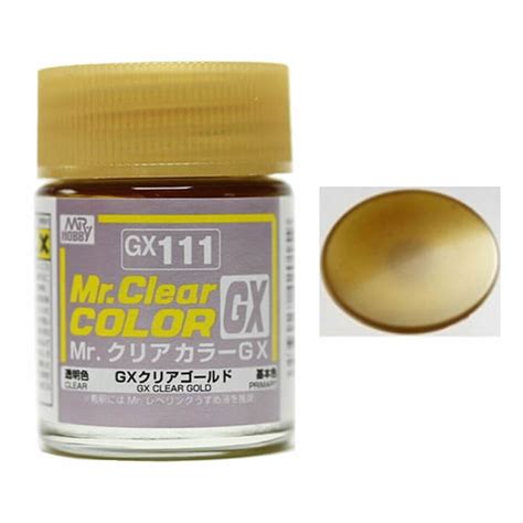 Mr Hobby Mr Clear Color Paint Gx111 Clear Gold 18ml Bandai Gundam