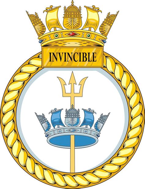 Hms Invincible Ships Badge Or Ships Crest Digital Download In 2022