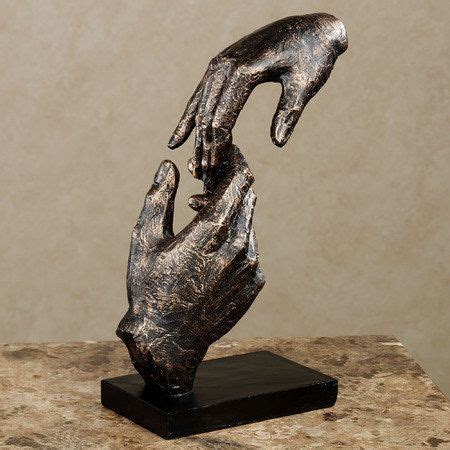 Loving Hands Bronze Finished Table Sculpture Hand Sculpture