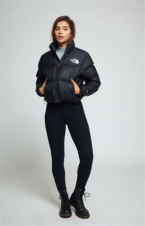 The North Face Nuptse Cropped Jacket Winter Outfits In 2020 North