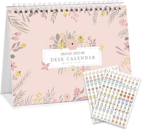 Mokani Small Desk Calendar 2022 2023 8 X6 Mini Monthly Desktop