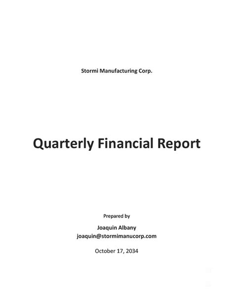 Financial Report Template - Google Docs, Word | Template.net