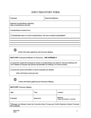 Fillable Online Ofnhp Aft Joint Discovery Form Ofnhp Aft Fax Email