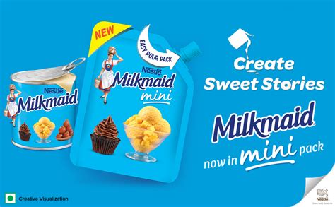 Milkmaid Nestle Mini Sweetened Liquid Condensed Milk With No