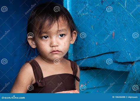 Asian Girl Living In Poverty Royalty Free Stock Image Cartoondealer