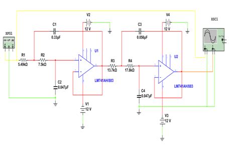 Fourth Order Low Pass Butterworth Filter Circuit Download Scientific