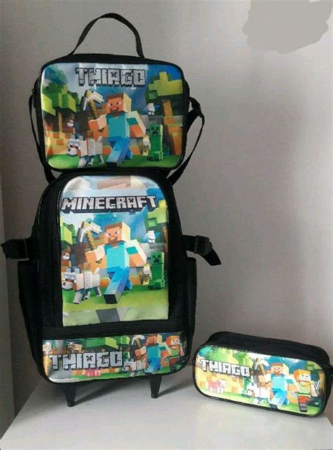 D Stockage Minecraft Mochila Escolar