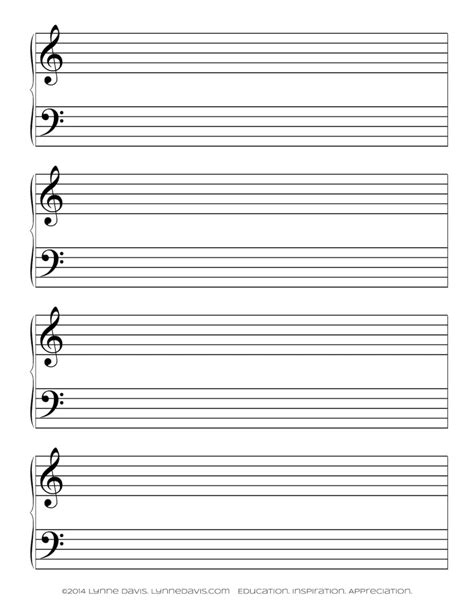 Free Printable Piano Staff Paper Get What You Need For Free