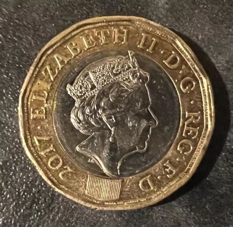 Englisch Britische One Pound M Nzeselten Queen Elizabeth Ii Eur