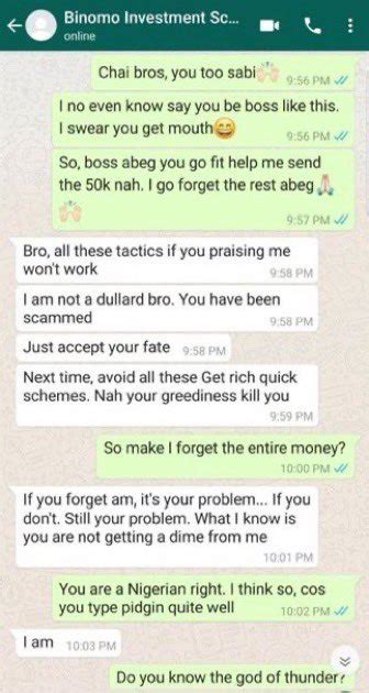 Hilarious Conversation Between A Scammer And The Person He Scammed