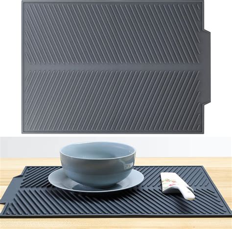 Tapis D Gouttoir Pliable En Silicone Tapis D Gouttage De Cuisine